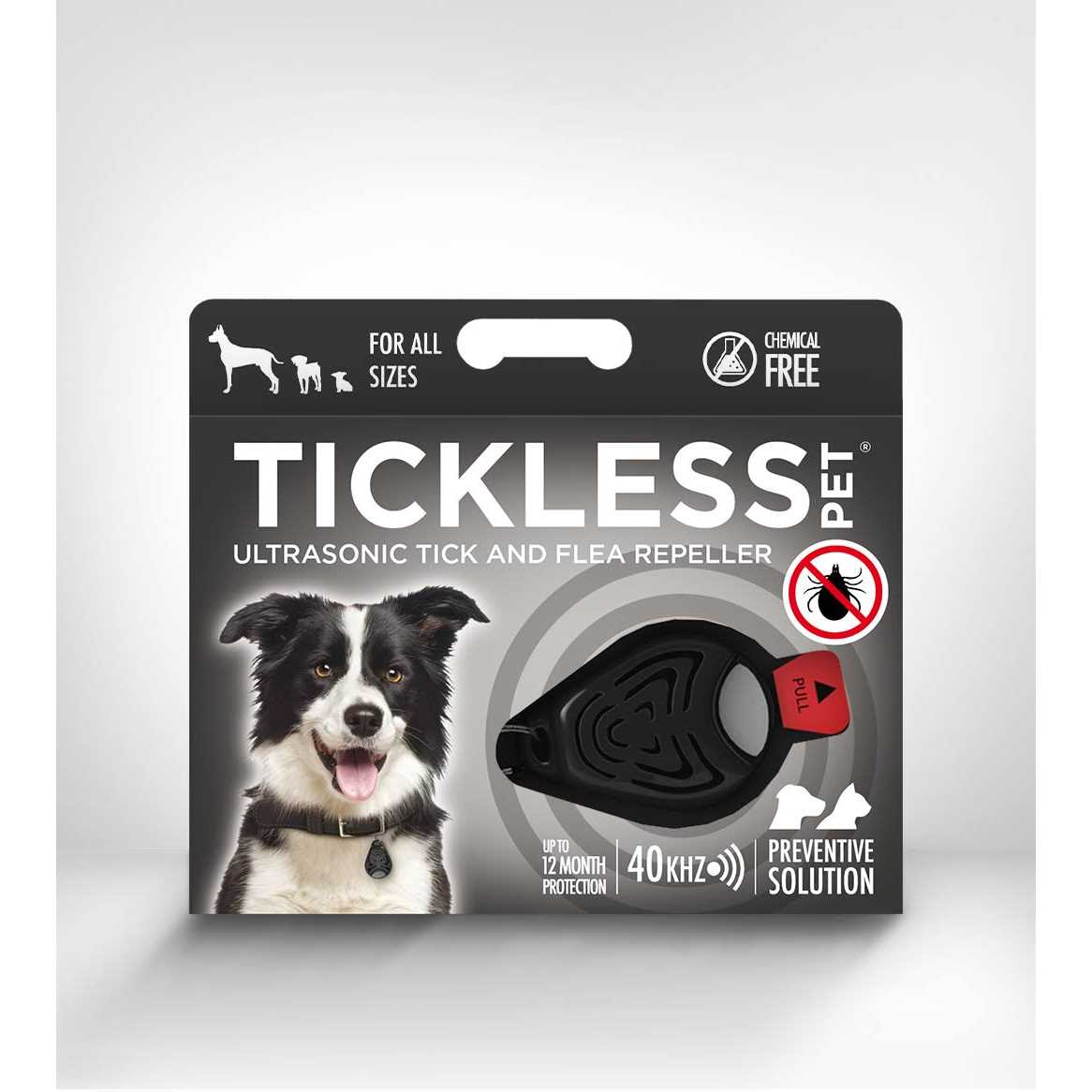 Tickless Pet Ultrasonic Tick and Flea Repeller Black - Healthber