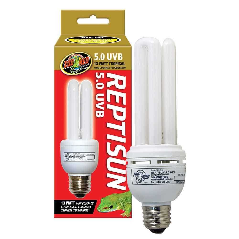 Zoo Med ReptiSun 5.0 UVB Mini Compact Fluorescent - Healthber