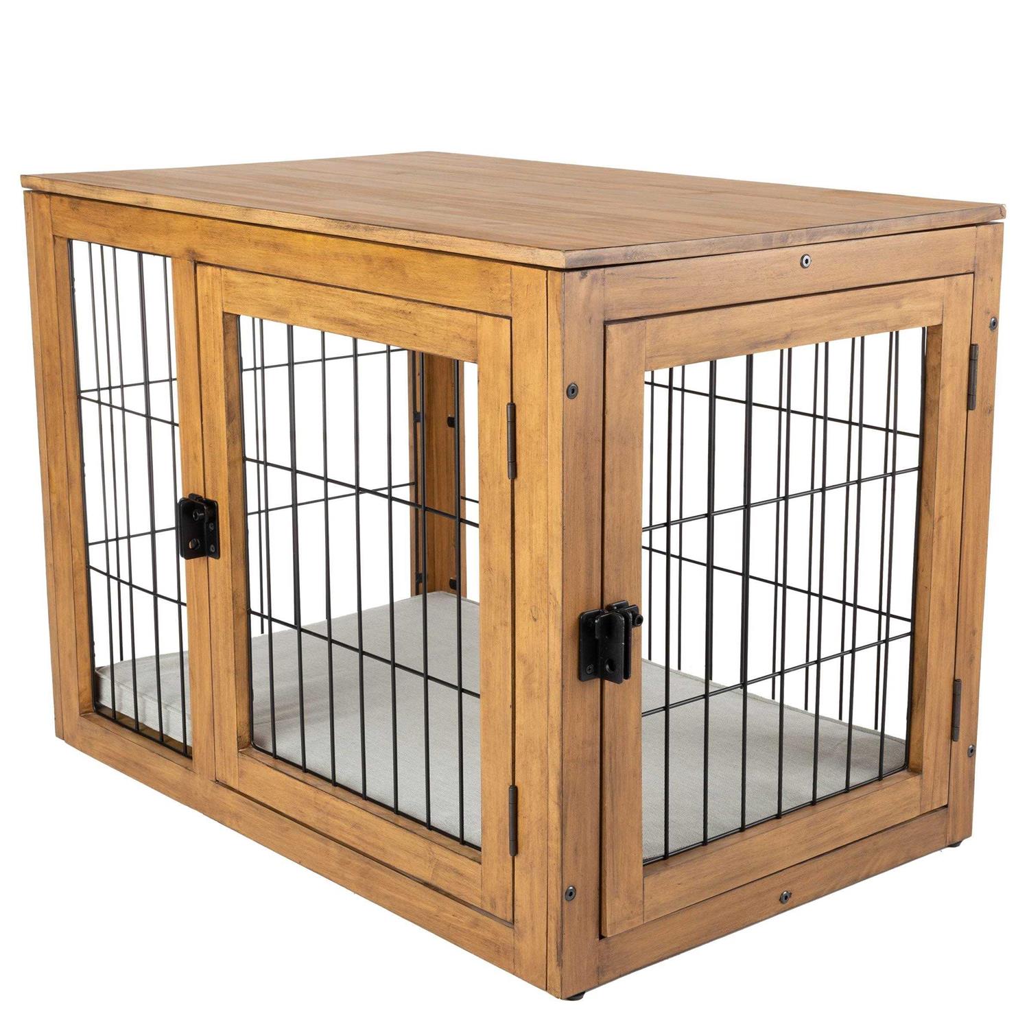 Petmaker Furniture-Style Dog Crate with Double Doors - Healthber