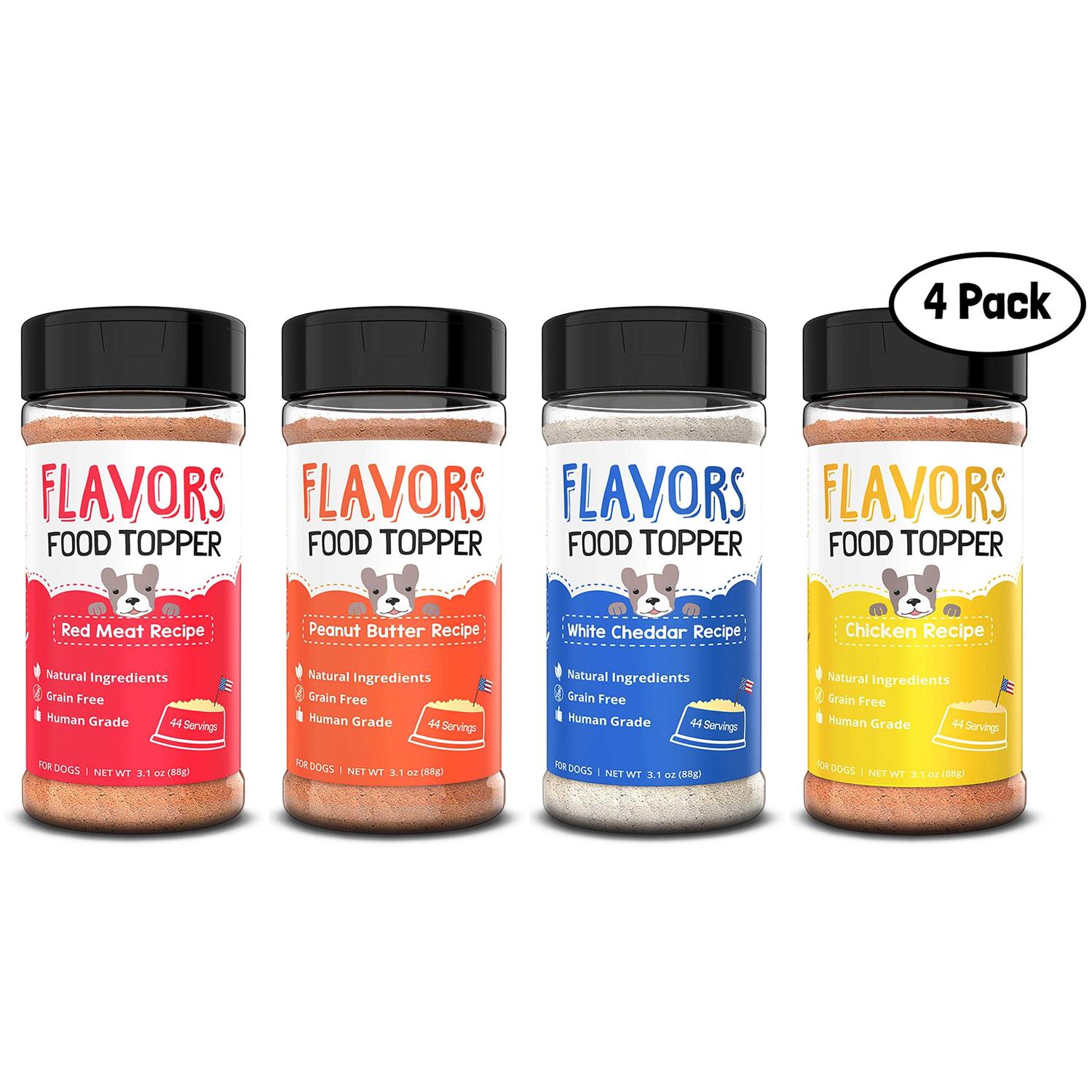 Beaumont Basics Flavors Food Topper for Dogs All 4 Recipes Gift Pack - Healthber