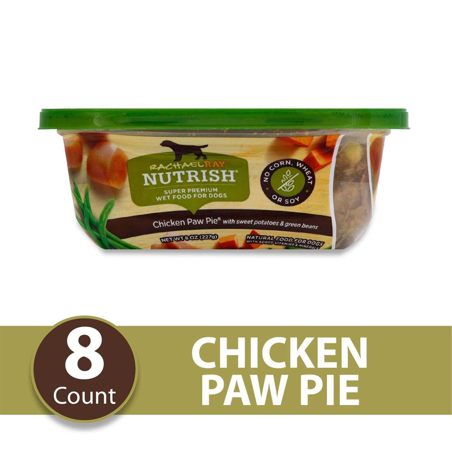 Rachael Ray Nutrish Natural Grain Free Chicken Paw Pie Wet Dog Food - Healthber