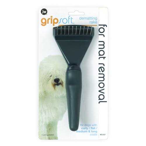 JW Gripsoft Dematting Rake - Healthber