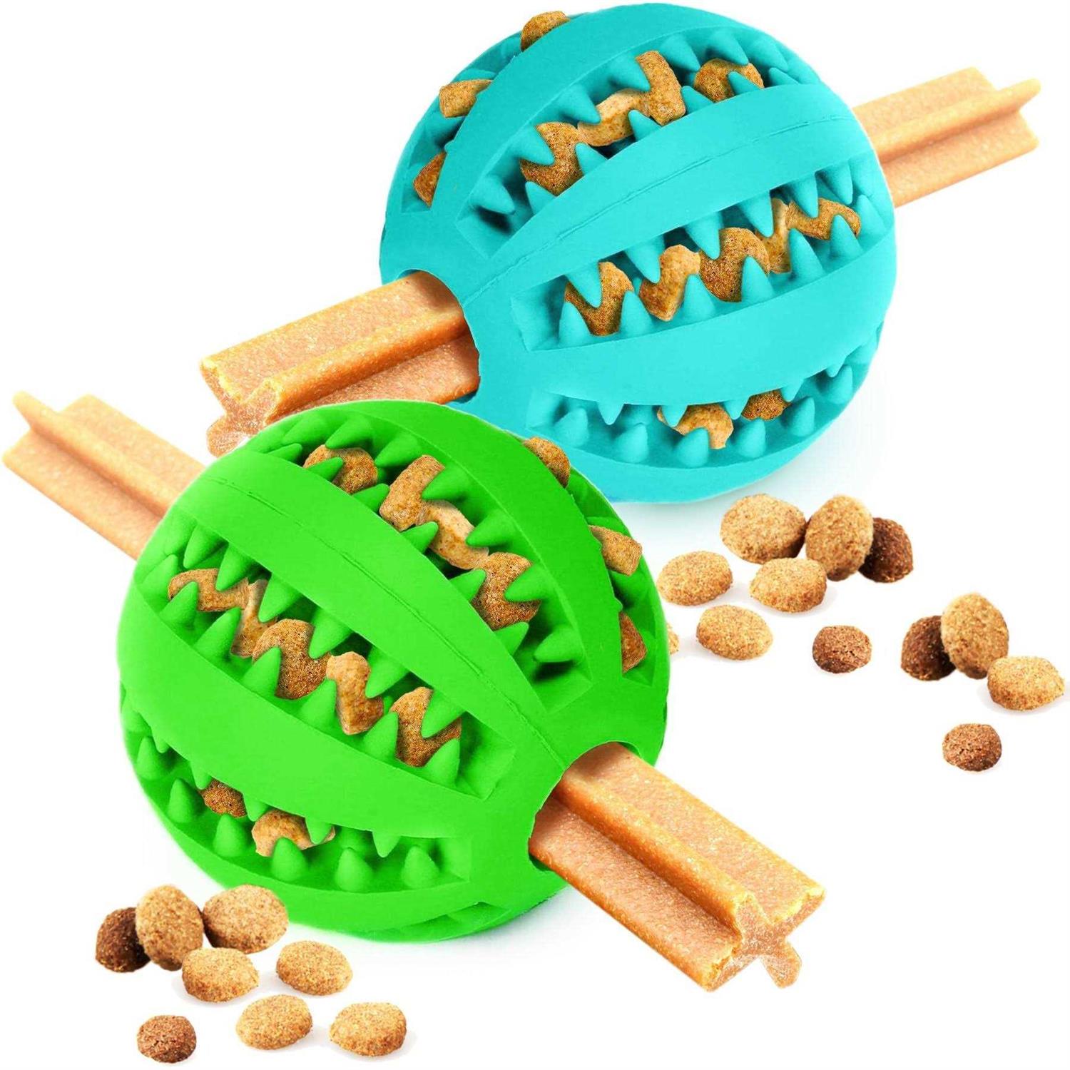 SunGrow Puppy Toothbrush & Toothpaste Holder Peanut Butter Dog Treat Dispenser & Toy - Healthber
