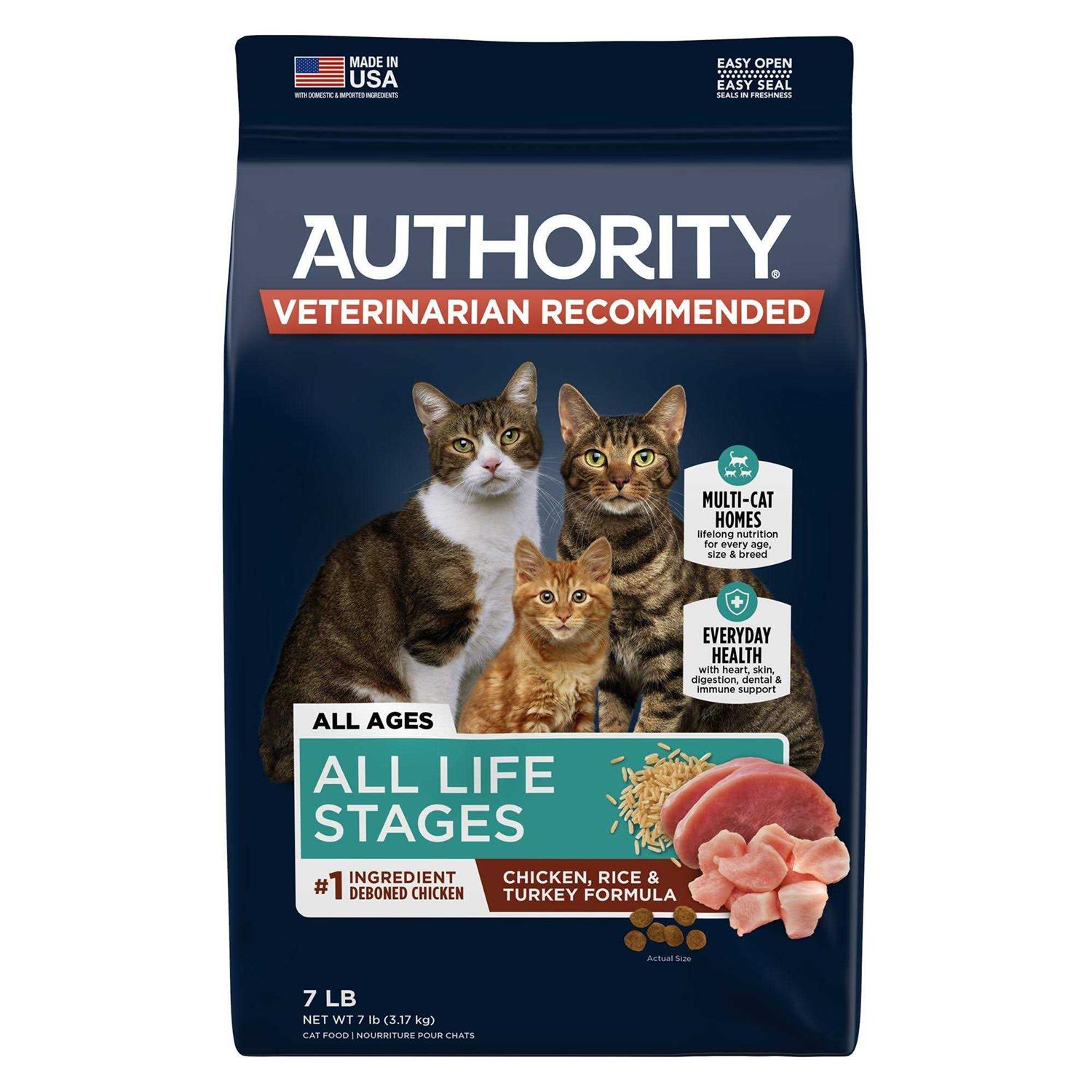 Authority Everyday Health All Life Stages Dry Cat Food - Healthber