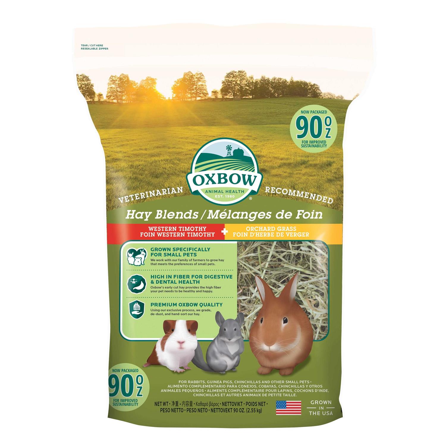Oxbow Western Timothy/Orchard Hay Blends - Healthber
