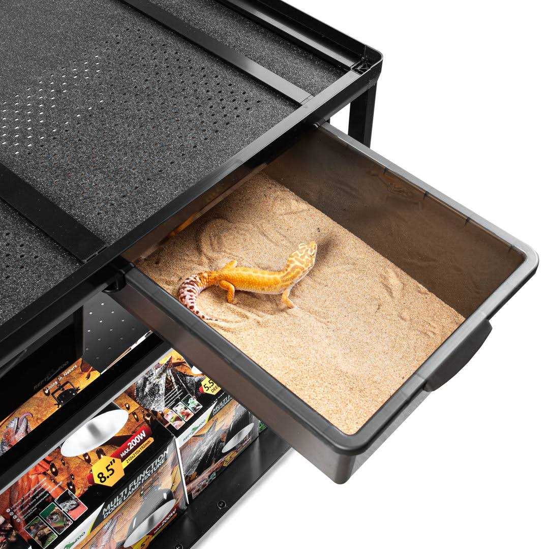 REPTIZOO 48 inch Terrarium Cabinet with Breeding Boxes - Healthber