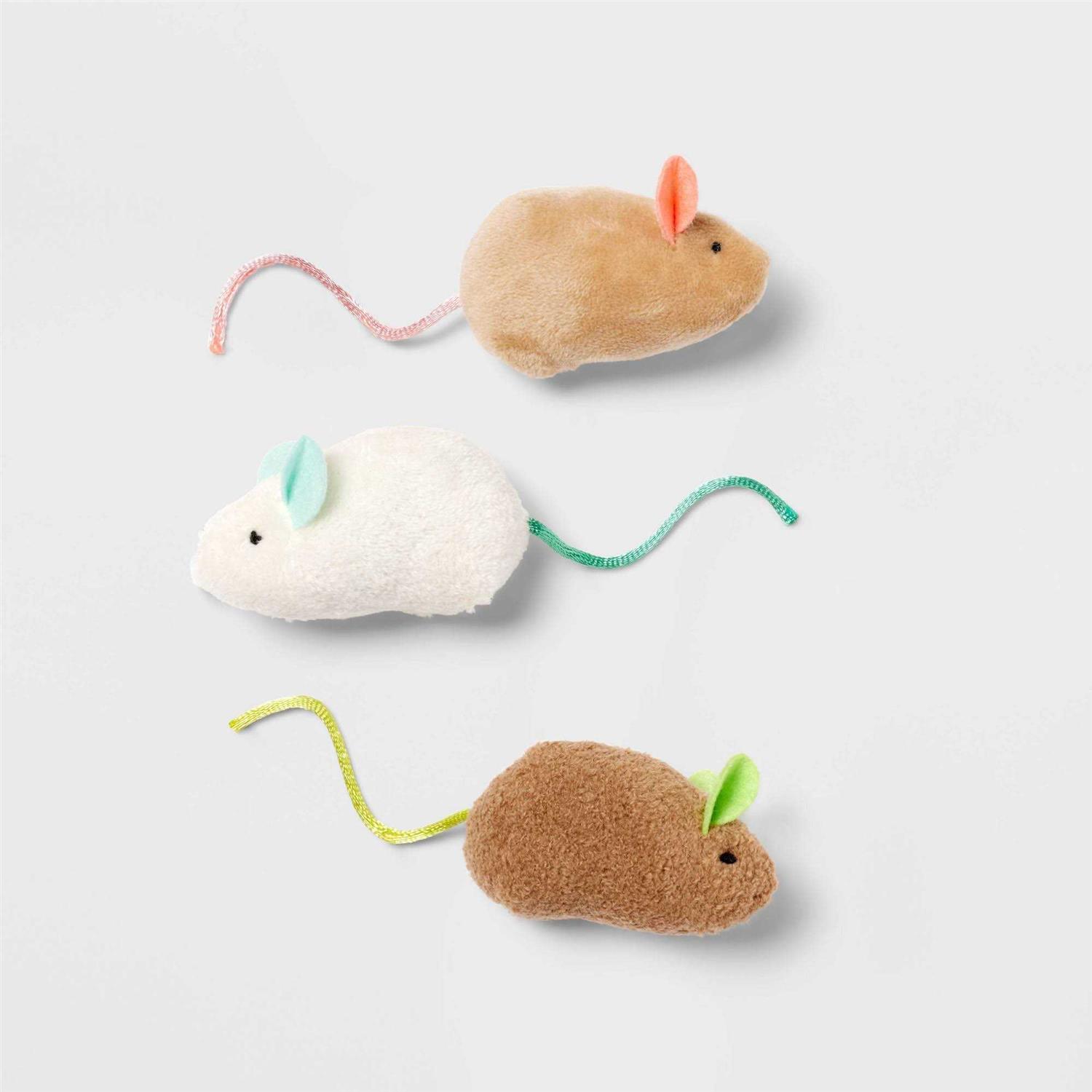 Boots & Barkley Mouse Cat Toy Set - Healthber