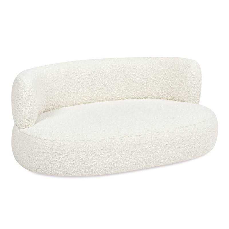 Jennifer Taylor Home Shep 36 Curved Dog Sofa Bed Medium Ivory 55010-M-MBW - Healthber