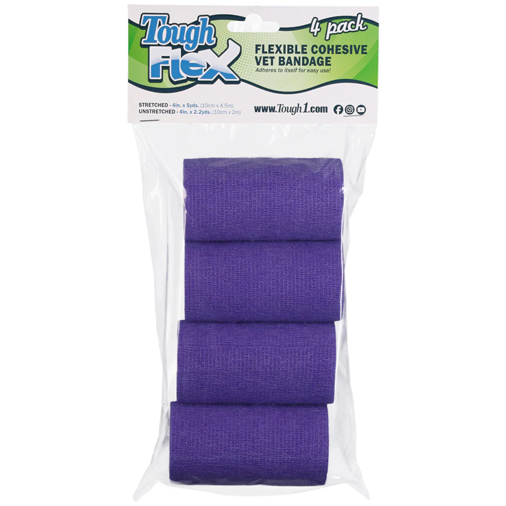 Tough Flex Cohesive Vet Bandages, 4 pk - Healthber