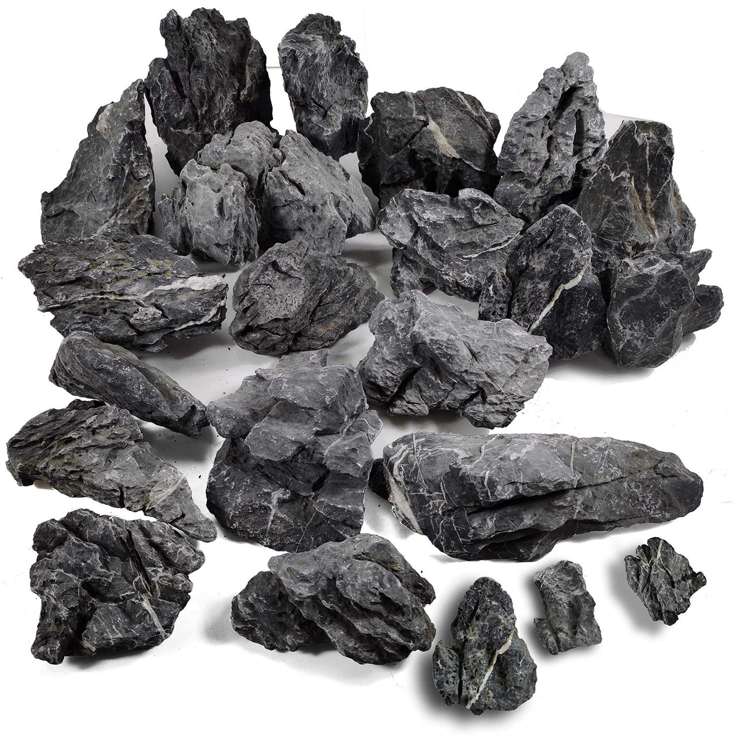 Voulosimi 44 lb Seiryu Rock Stone for Aquariums - Healthber