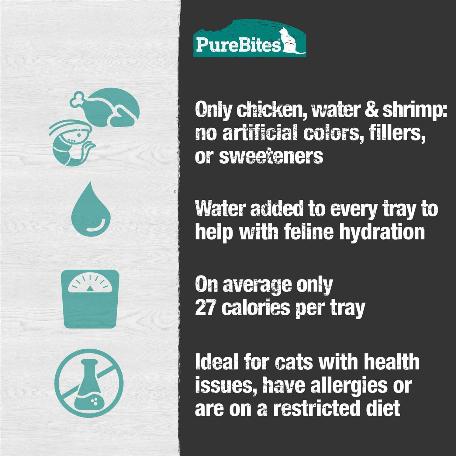 PureBites Mixers Chicken Breast & Wild Ocean Shrimp in Water Cat Food Topper Treat - Healthber