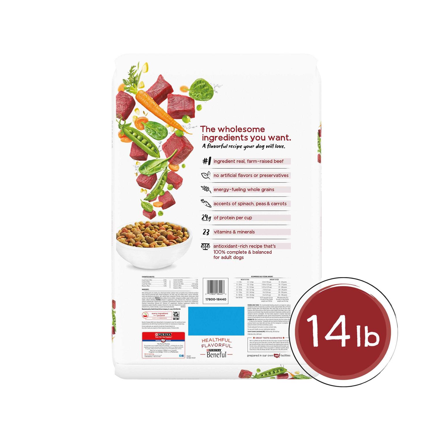 Purina Beneful Originals Dog Food with Real Beef - Healthber