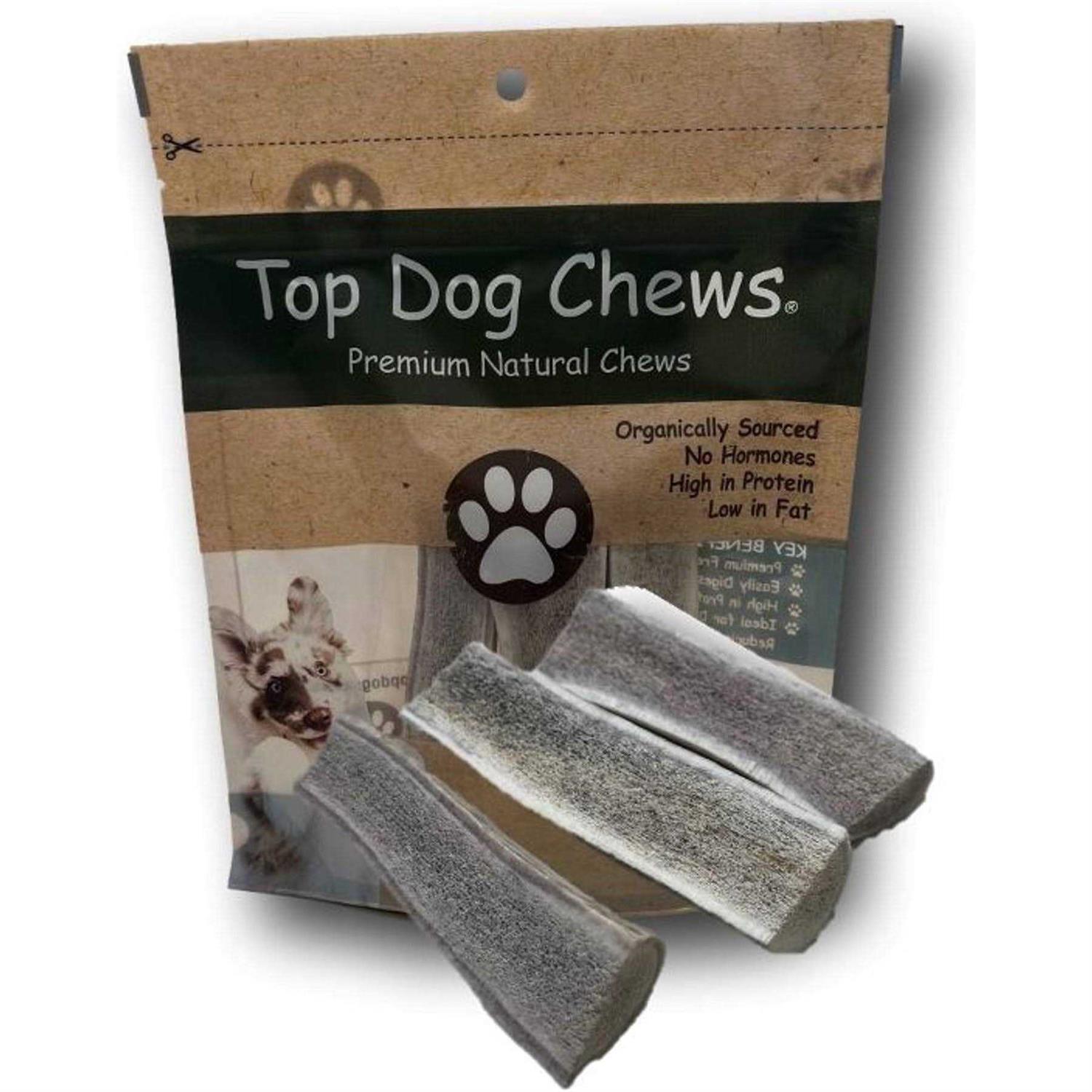 Elk Antler Huge Split Top Dog Chews - Healthber