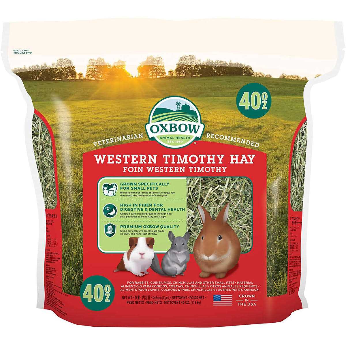 Oxbow Western Timothy Hay - Healthber