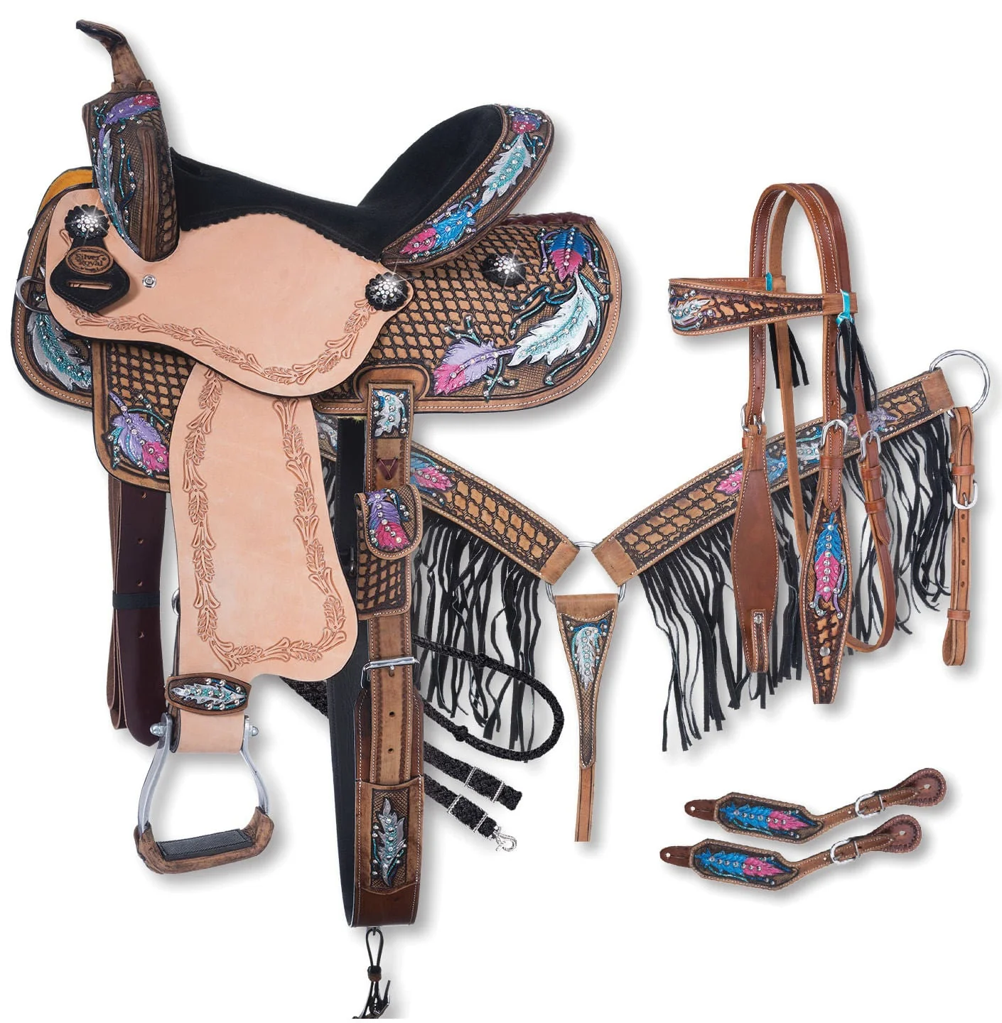 Tough1 Silver Royal Delilah Saddle & Tack Collection - Healthber