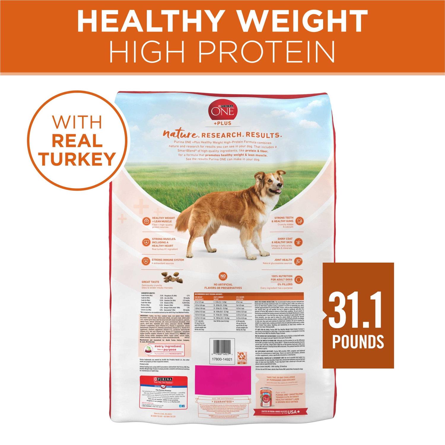 Purina ONE Healthy Weight Dog Food Dry Formula - Healthber
