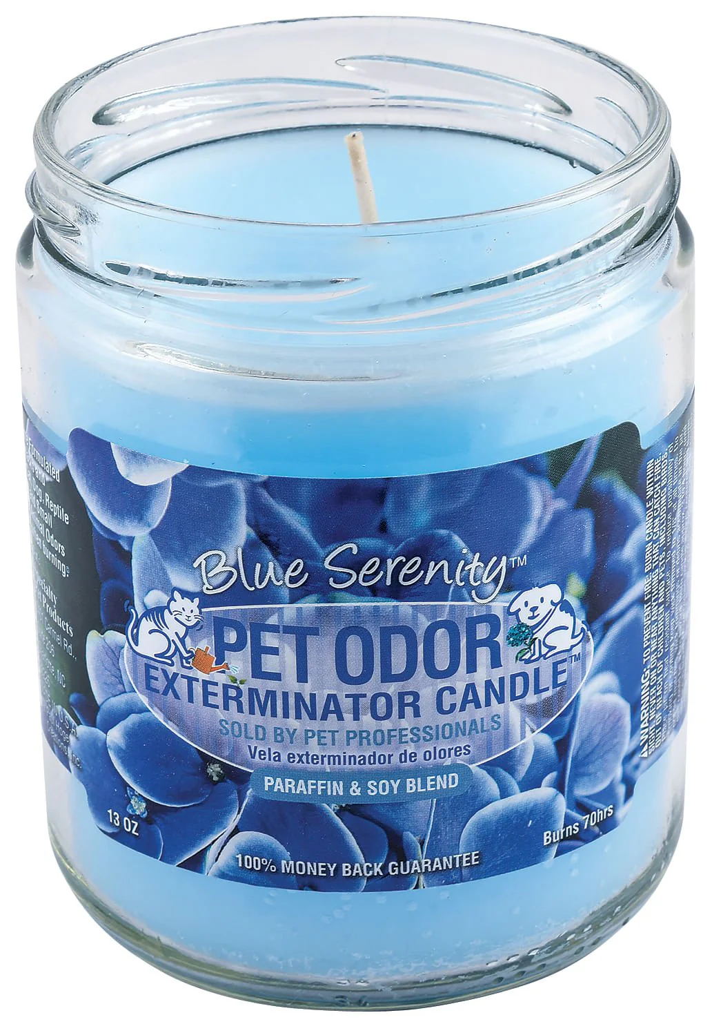 Pet Odor Exterminator Candle, Blue Serenity, 13 oz - Healthber