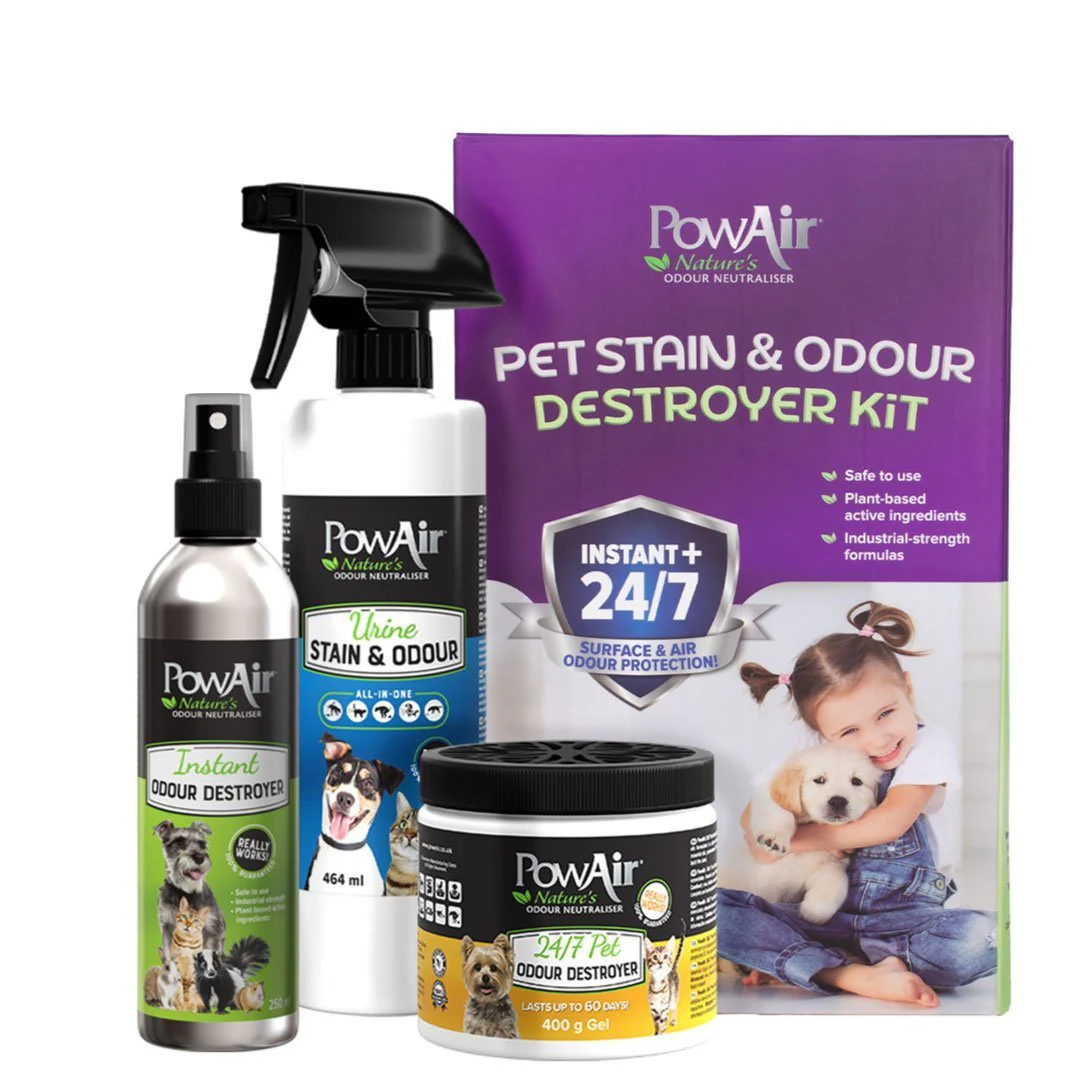 PowAir Pet Stain & Odor Destroyer Kit - Healthber