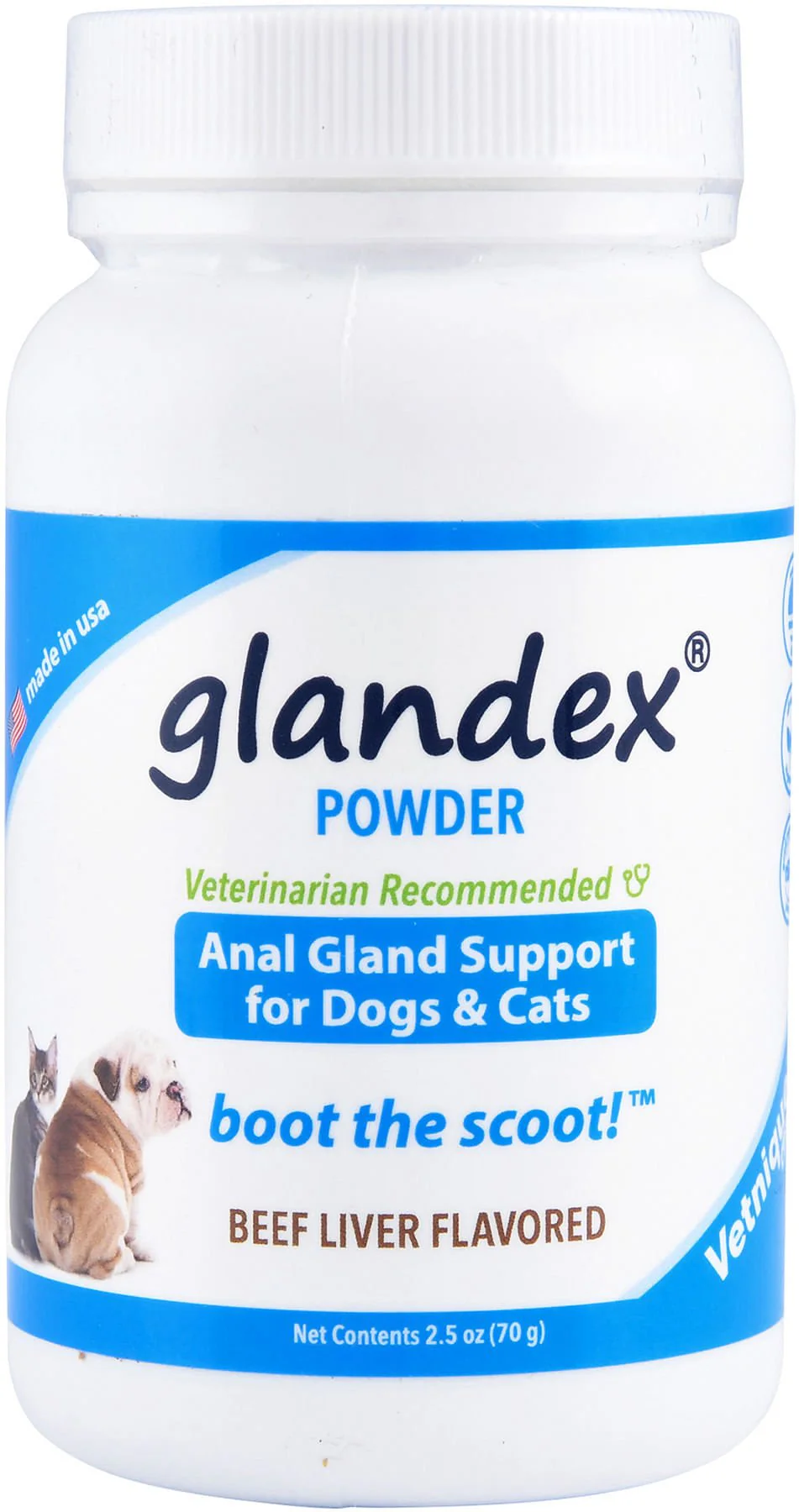 Glandex Powder for Dogs and Cats, Beef Liver Flavor - Healthber