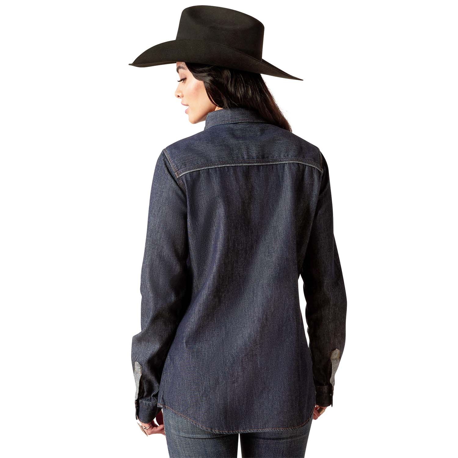 Ariat Women's Farriday Denim Longsleeve Shirt - Healthber