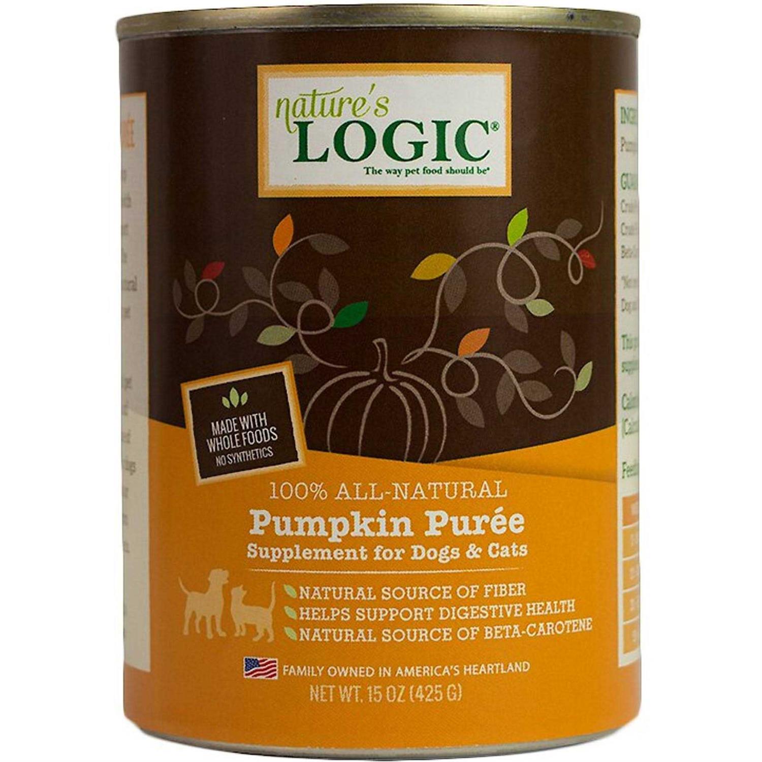 Nature’s Logic Pumpkin Puree Dog & Cat Food Supplement - Healthber