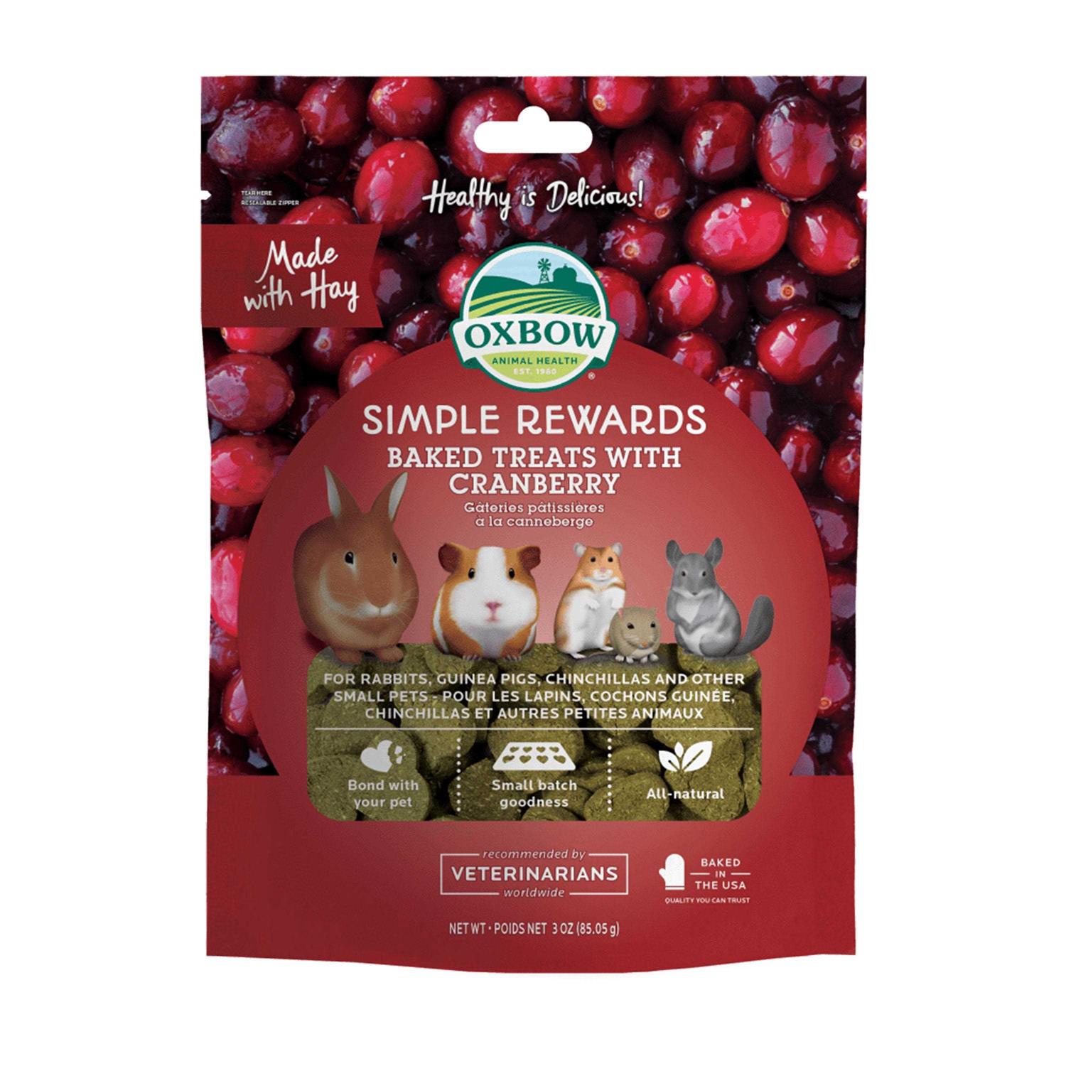 Oxbow Simple Rewards Baked Treats - Healthber