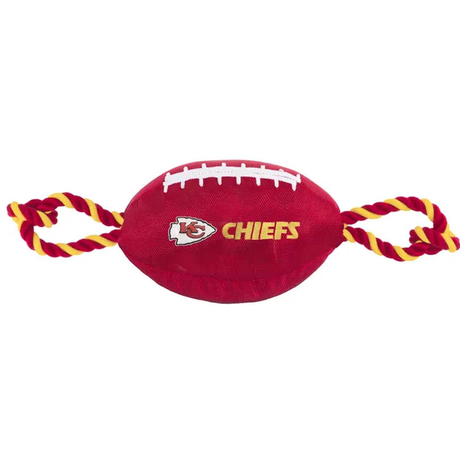 Kansas City Chiefs Nylon Football Dog Toy - Healthber