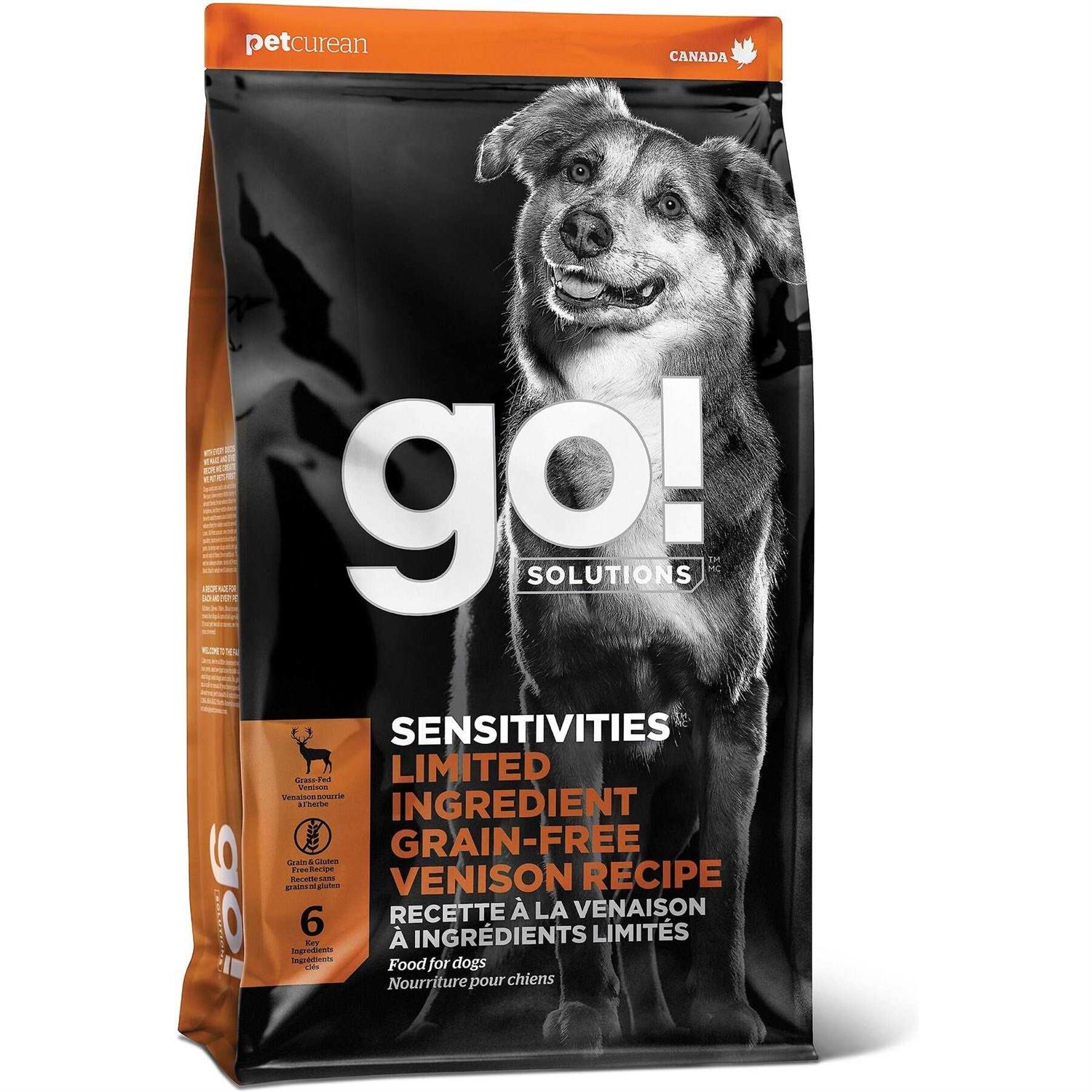 Go! Solutions Sensitivities Limited Ingredient Venison Recipe Dry Dog Food - Healthber