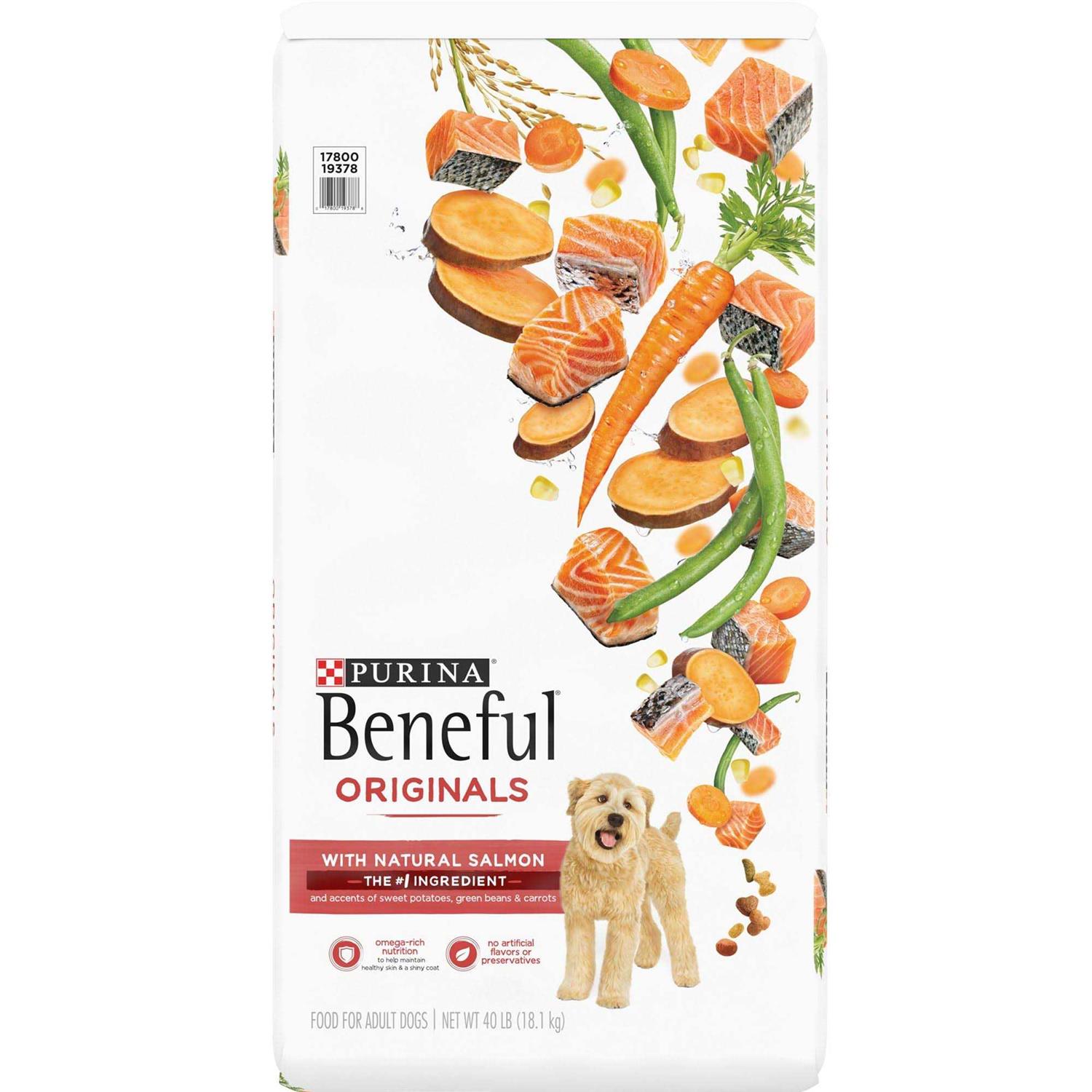 Purina Beneful Originals Adult Dog Dry Food Salmon - Healthber