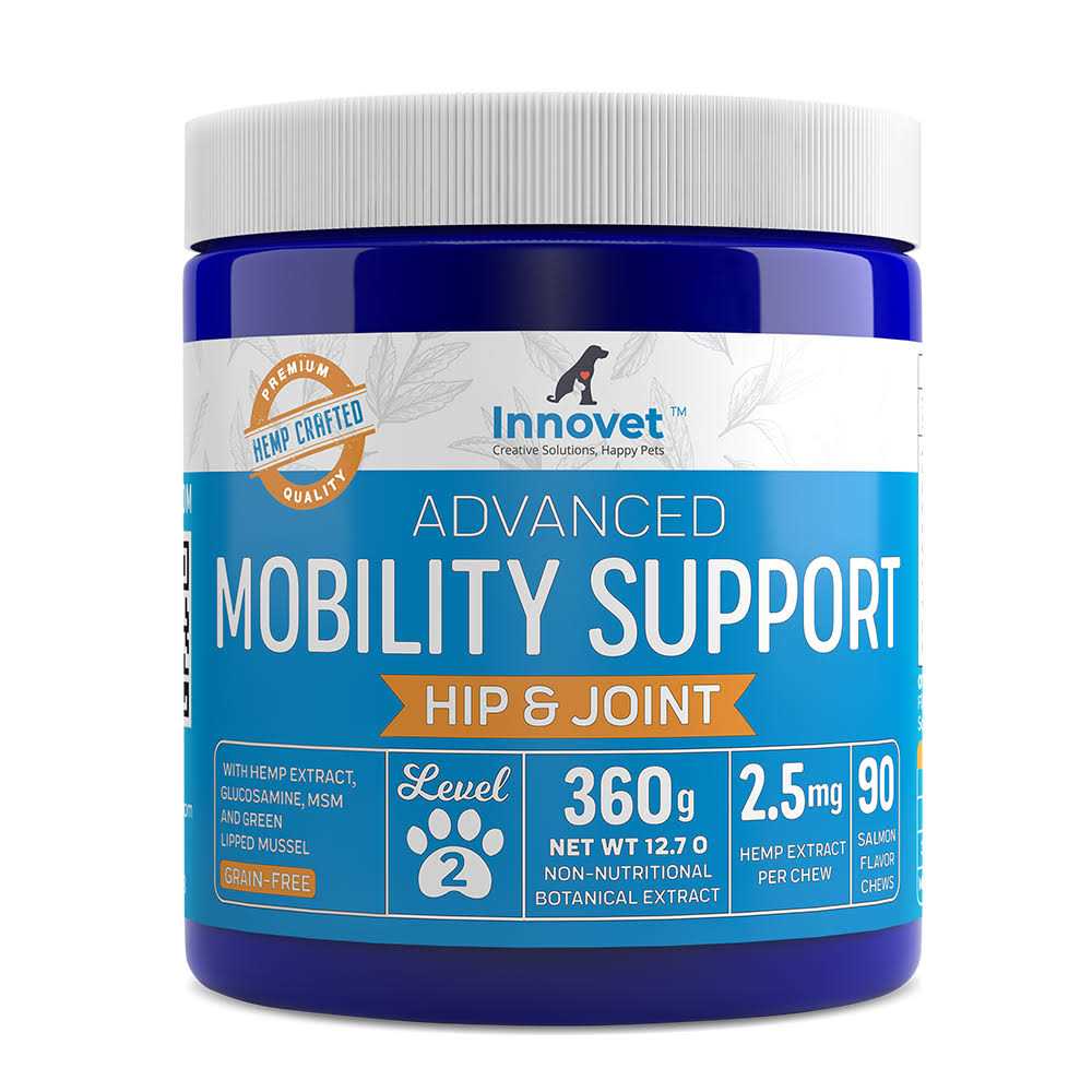 Advanced Mobility Chews Hemp Hip & Joint Supplement For Dogs by Innovet Pet - Healthber