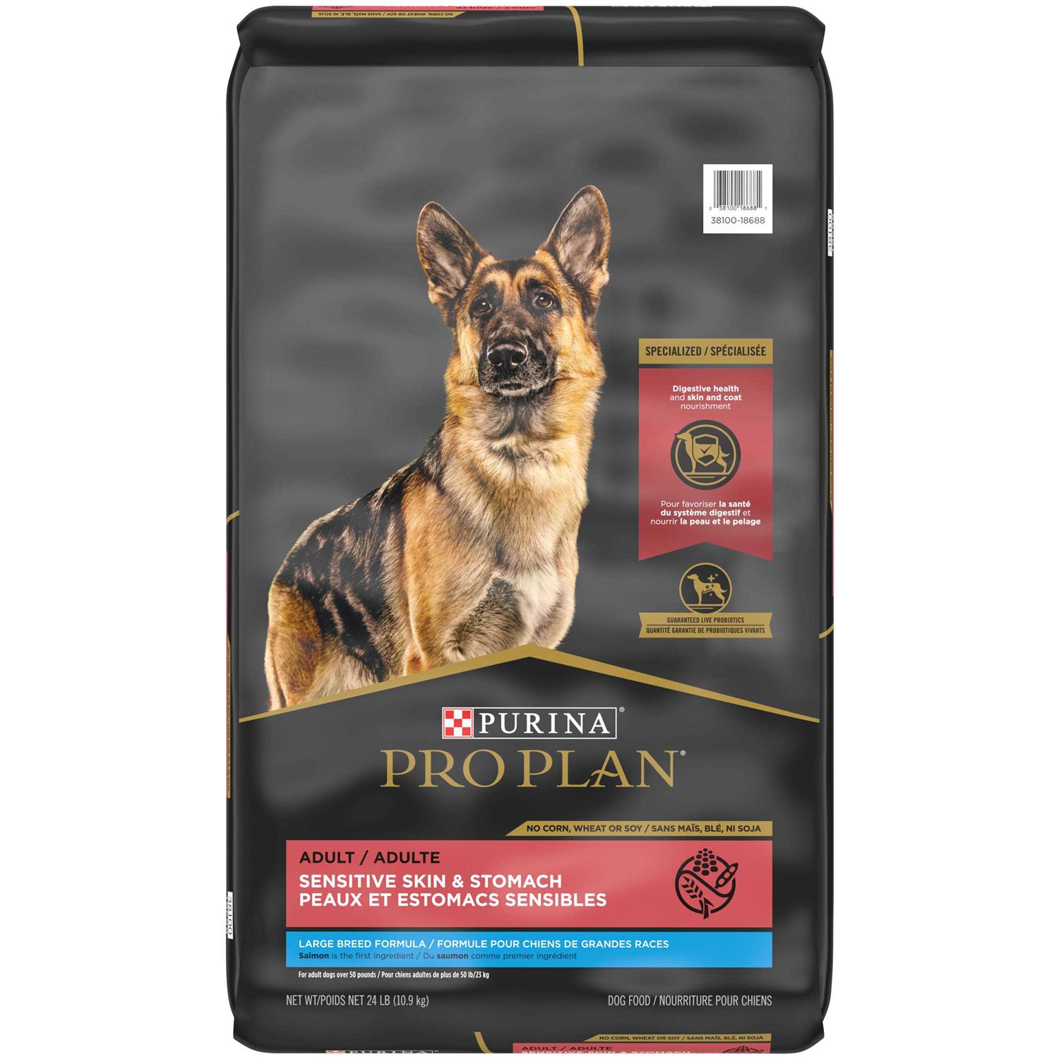 Purina Pro Plan Sensitive Skin Stomach Salmon Adult Large Breed Formula Dry Dog Food - Healthber