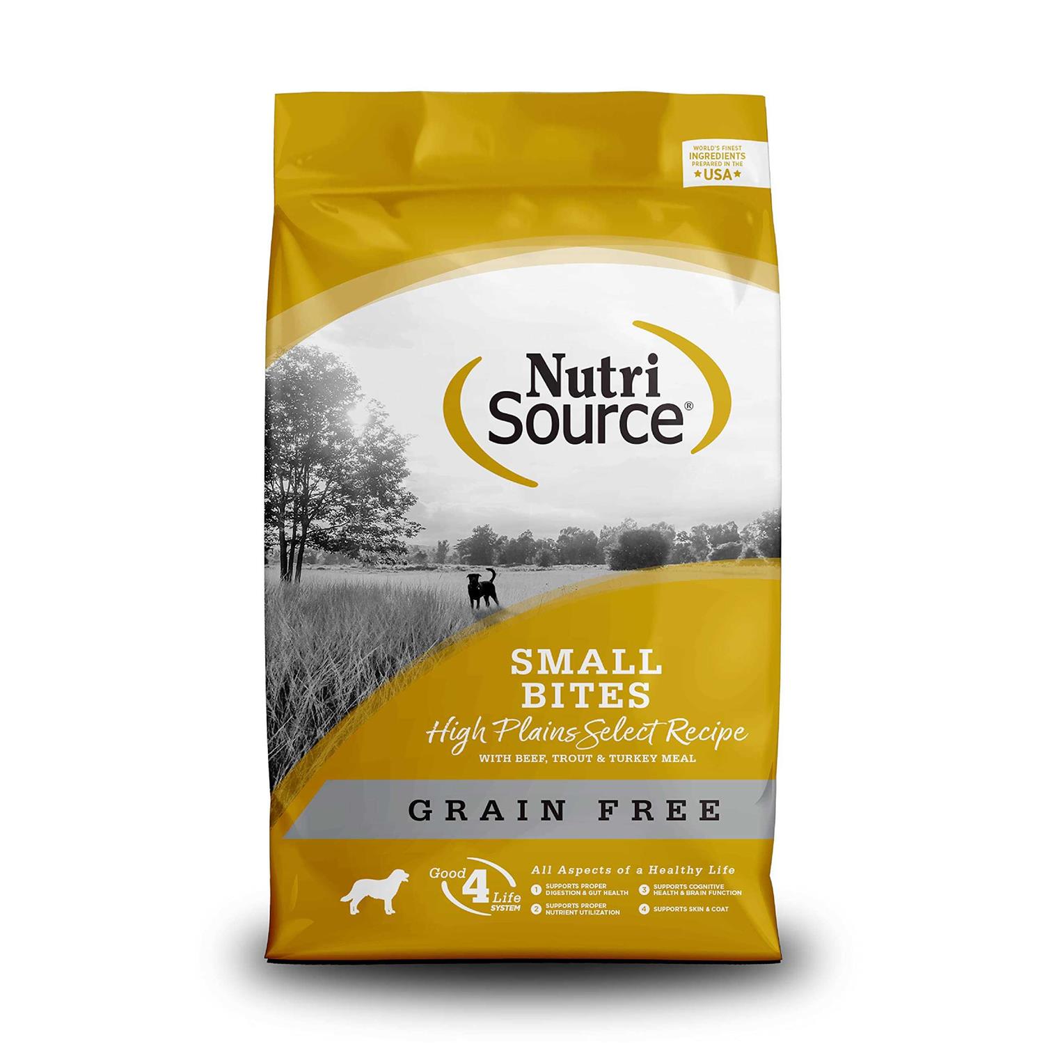 NutriSource Small Bites High Plains Select Grain Free Dog Food - Healthber