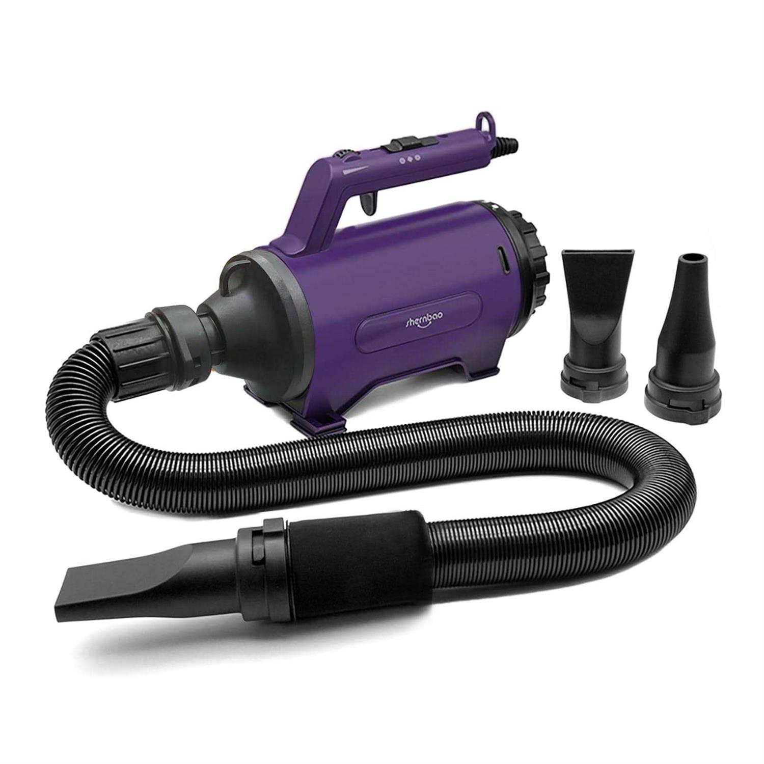 shernbao Dog Dryer High Velocity Professional Dog/Pet Grooming Force Hair Dryer/Blower - Healthber