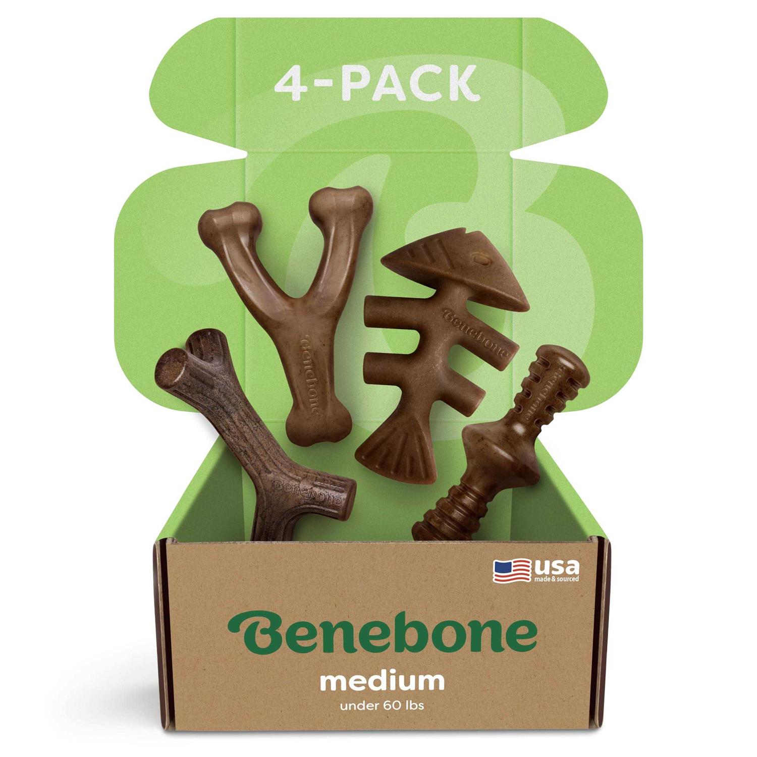 Benebone Dog Chew Toy Holiday 4 Pack - Healthber