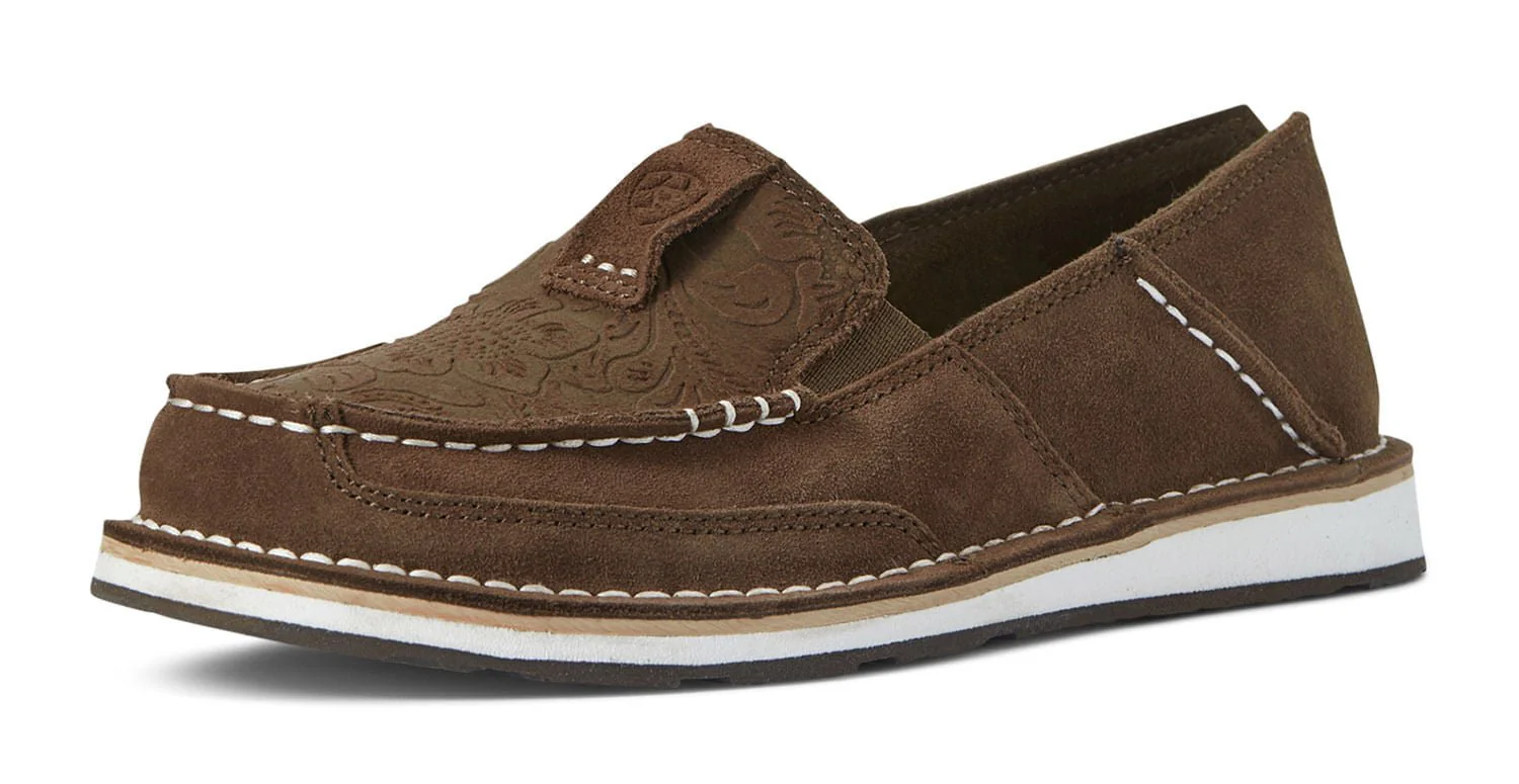 Ariat Women's Cruiser, Brown Suede Floral - Healthber