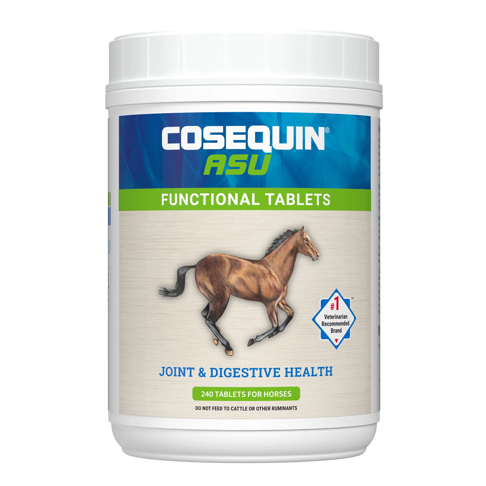 Nutramax Cosequin ASU Joint & Digestive Health Functional Tablets for Horses, 240 Tablets - Healthber