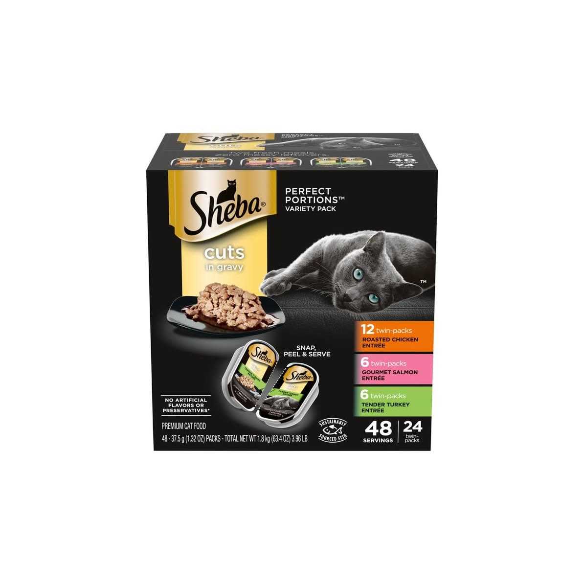 Sheba Perfect Portions Cuts in Gravy - Healthber