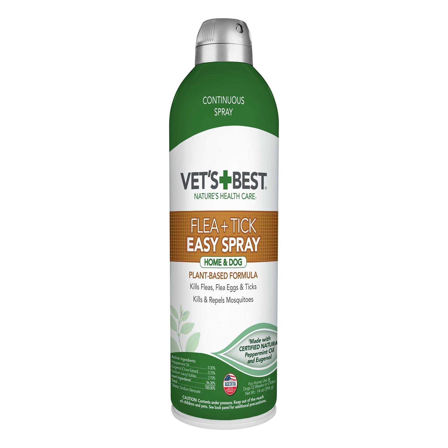 Vet’s Best Flea & Tick Easy Spray for Home and Dog - Healthber