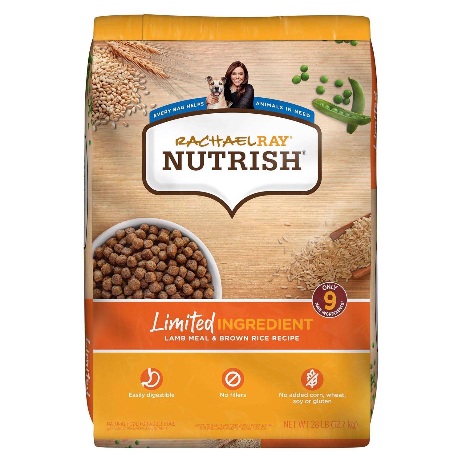 Rachael Ray Nutrish Lamb Meal & Brown Rice Recipe Dry Dog Food - Healthber