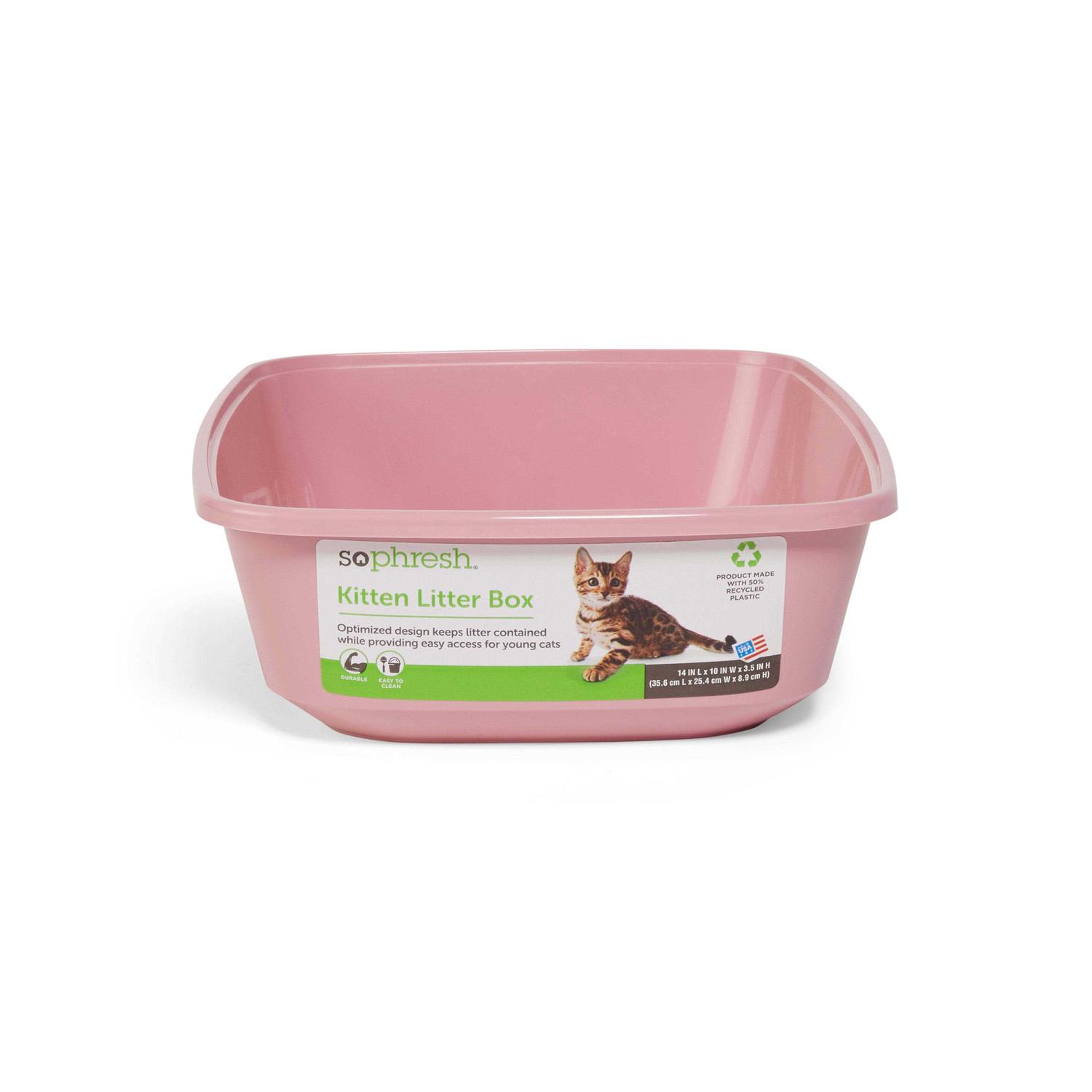 So Phresh Open Kitten Cat Litter Box - Healthber