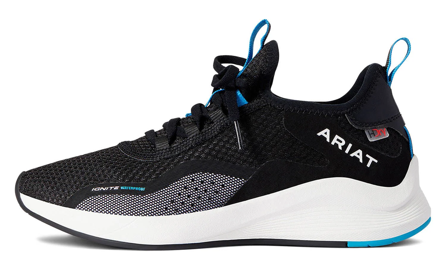 Ariat Women's Ignite Waterproof Tennis Shoes, Black - Healthber