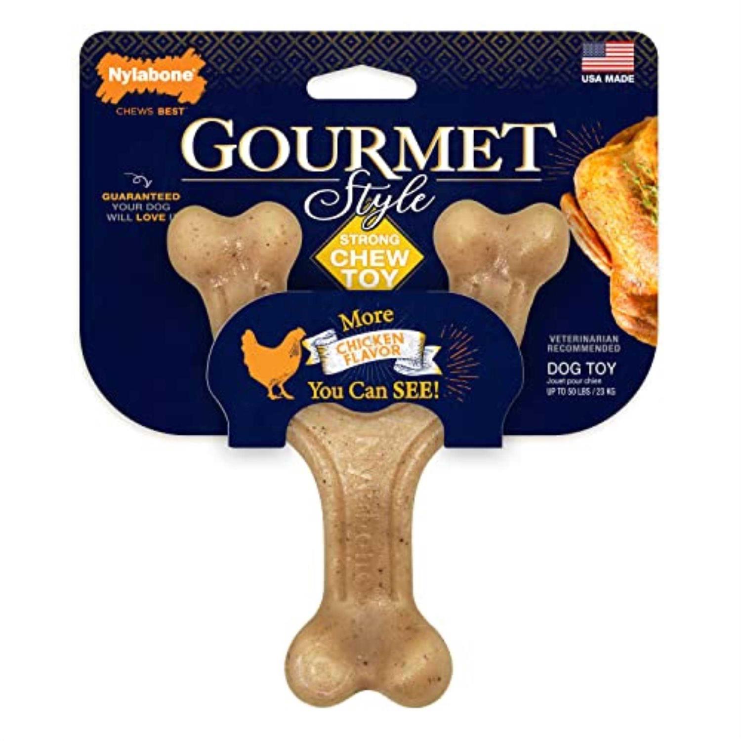 Nylabone Gourmet Style Strong Chew Wishbone Dog Toy - Healthber
