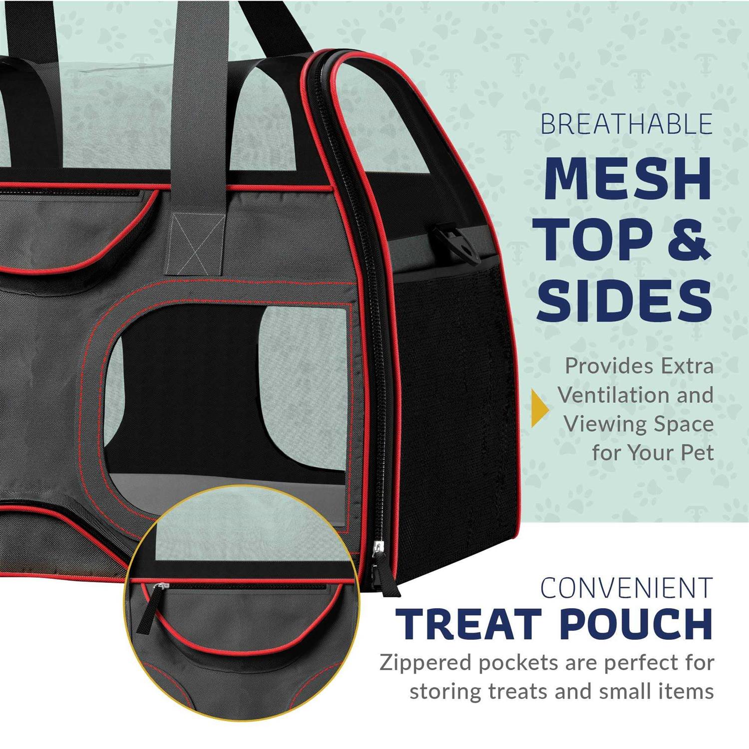 Katziela Luxury Rider Pro Pet Carrier with Removable Wheels and Double Telescopic Handle - Healthber