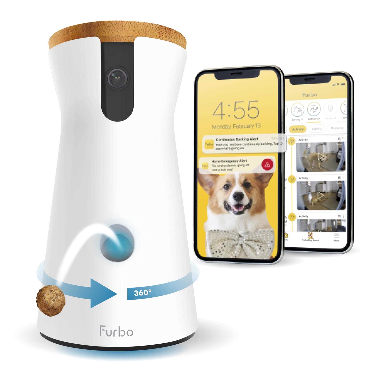 Furbo 360° Dog Camera w/Subscription Smart Camera Designed for Dogs - Healthber