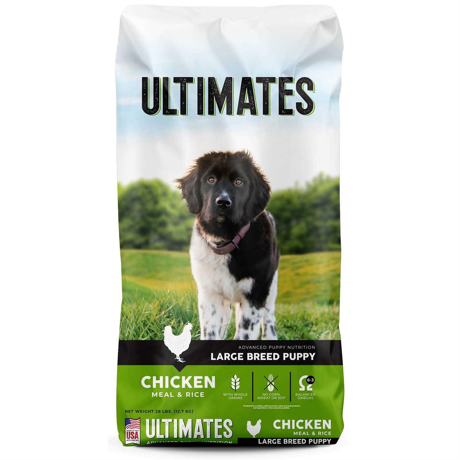 Ultimates Large Breed Puppy Chicken Meal & Rice Dog Food - Healthber