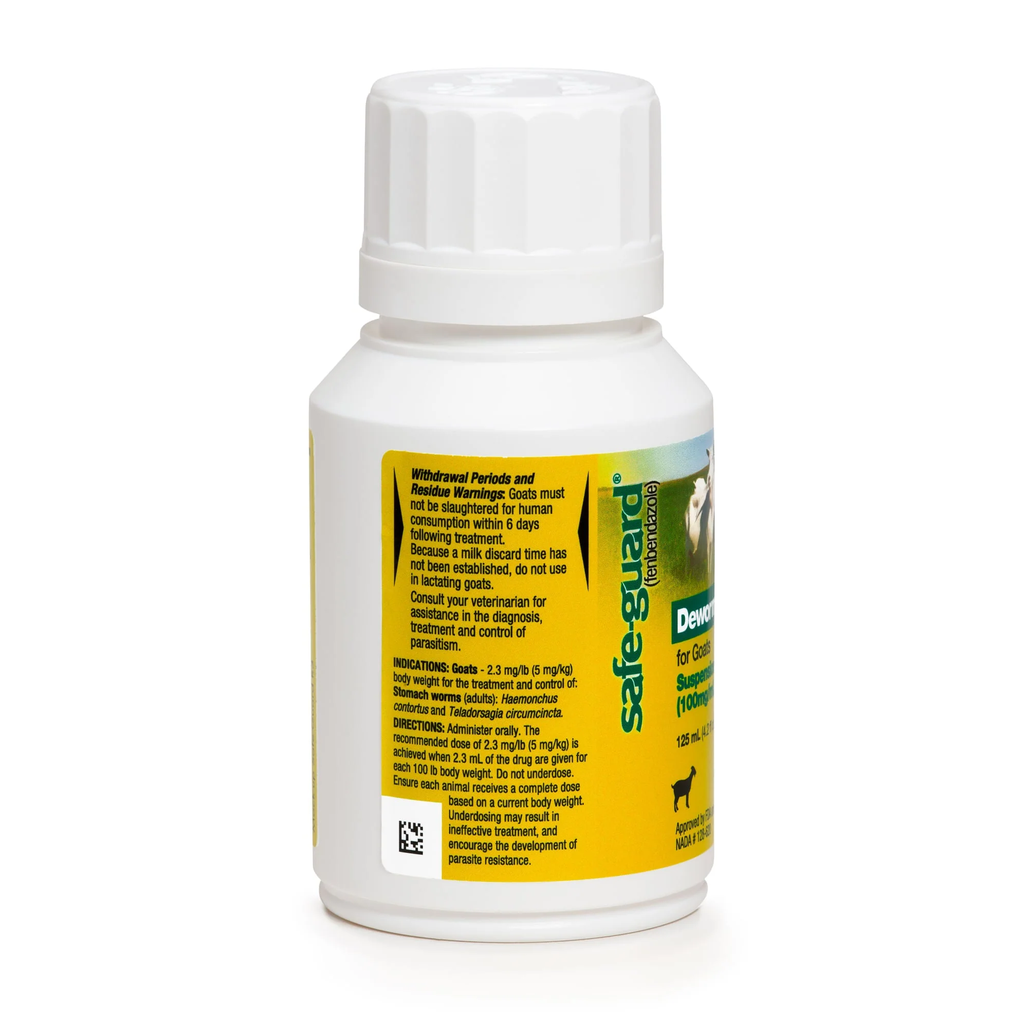 Safe-Guard Goat Dewormer (10% Suspension), 125 mL - Healthber