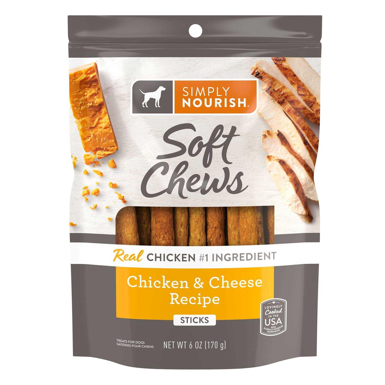 Simply Nourish Soft Chews Original Dog Protein Stick Treat - Healthber