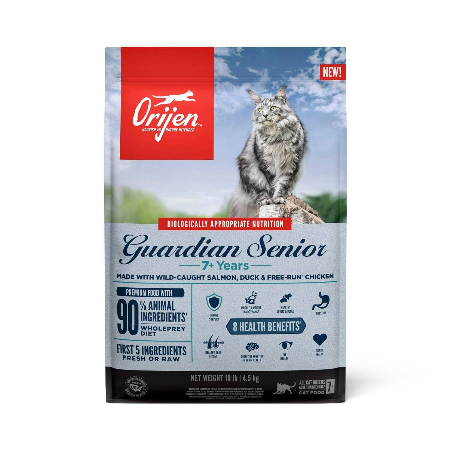 Orijen Guardian Senior 7+ Grain Free Dry Cat Food - Healthber