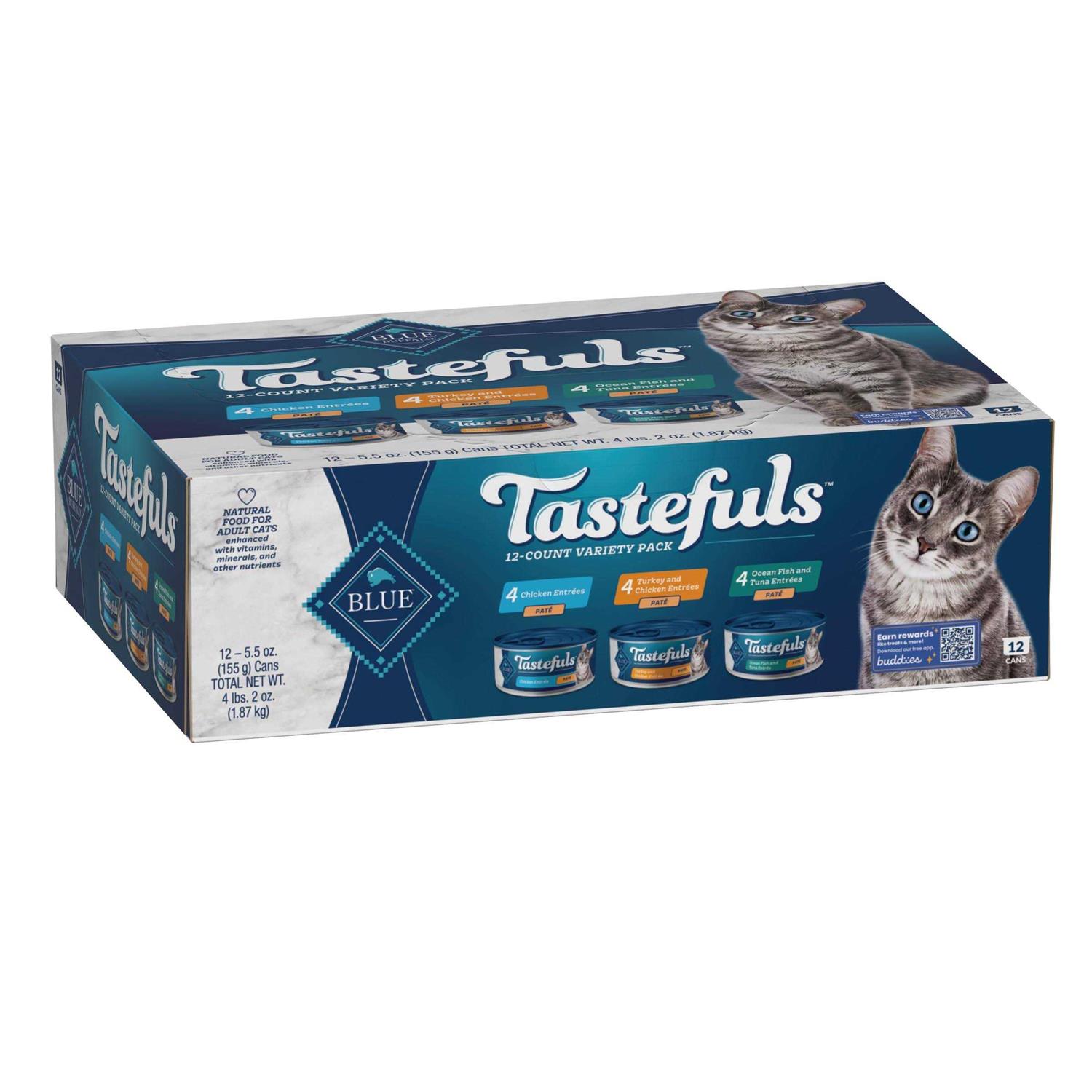 Blue Buffalo Tastefuls Wet Cat Food Variety Pack - Healthber