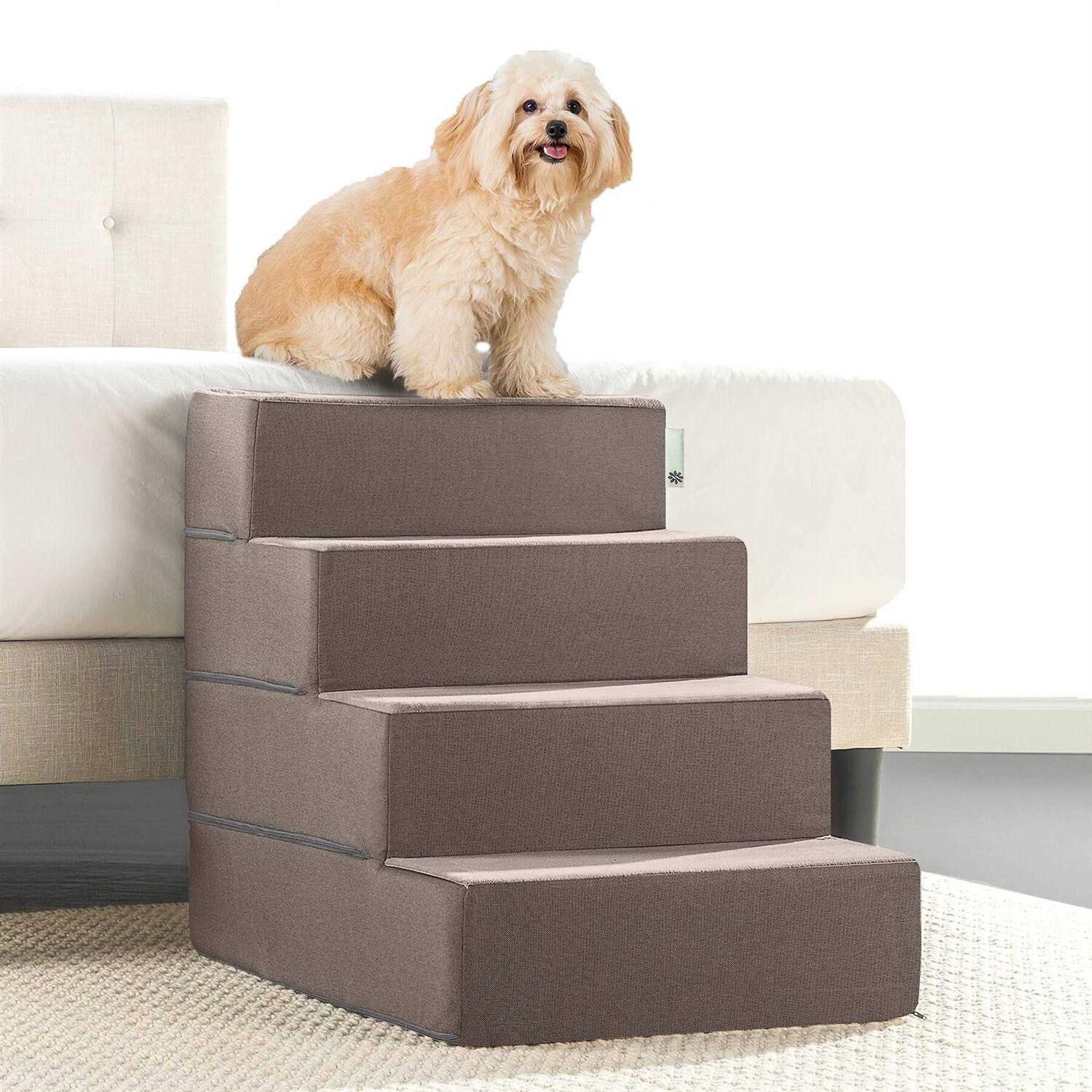 Zinus Easy Pet Stairs Pet Ramp - Healthber